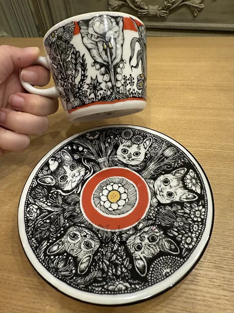 樋口裕子日本製九谷燒杯盤組 現貨