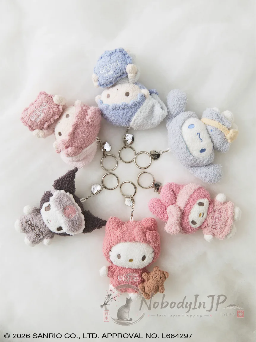 Sanrio houses x gelato pique聯名絨毛吊飾