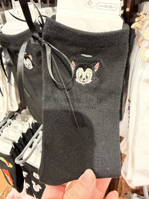 迪士尼商店蝶結刺繡23〜25cm短襪(VIP下標限定請勿自行下單)