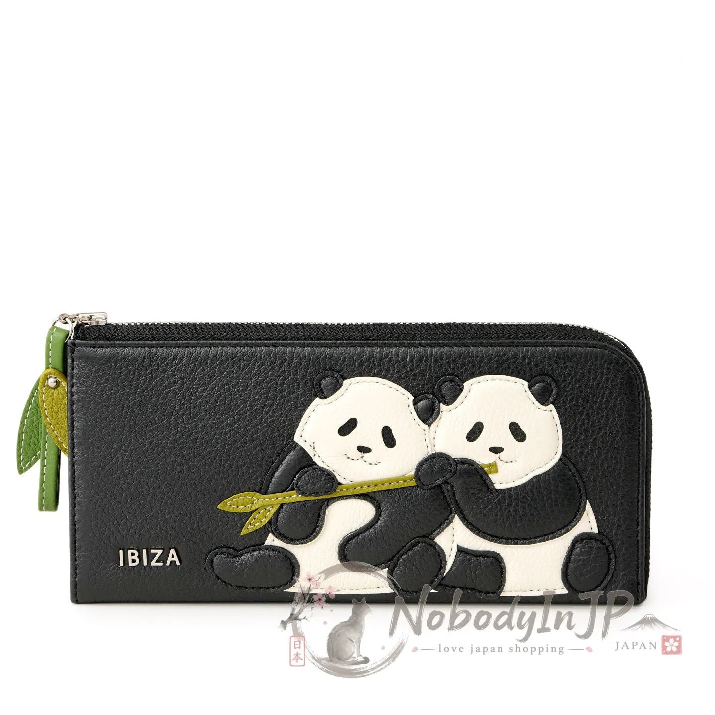 ibiza Animada 系列可愛動物牛皮L型長夾