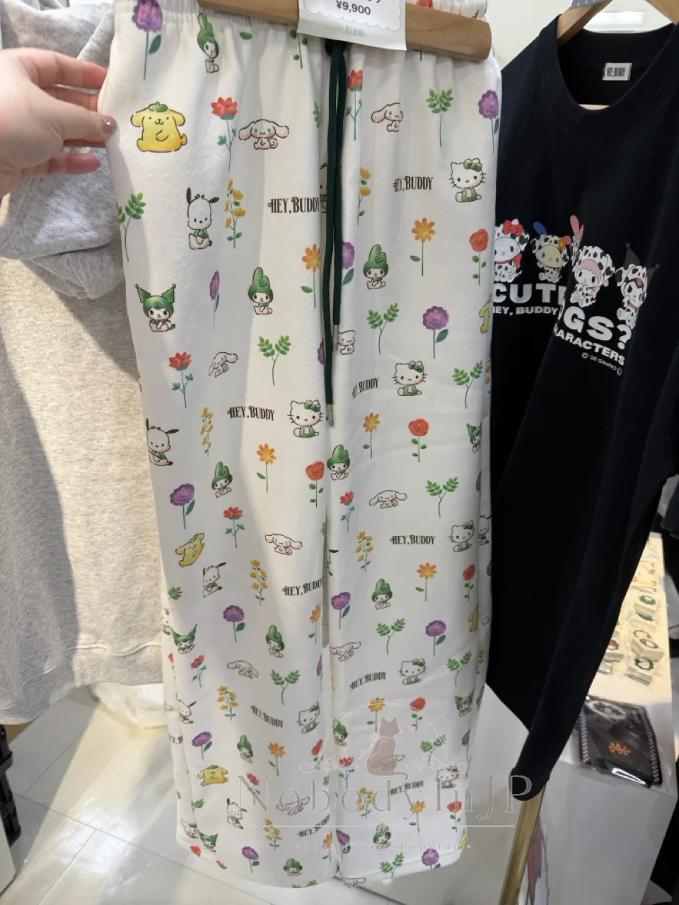 Sanrio伊勢丹期間限定展HEY,BUDDY束繩長褲