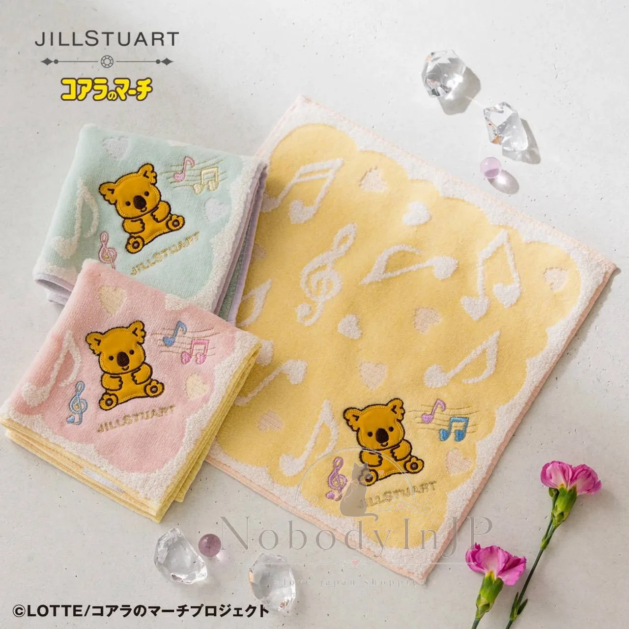 JILL STUART x 小熊餅乾音符系列方巾