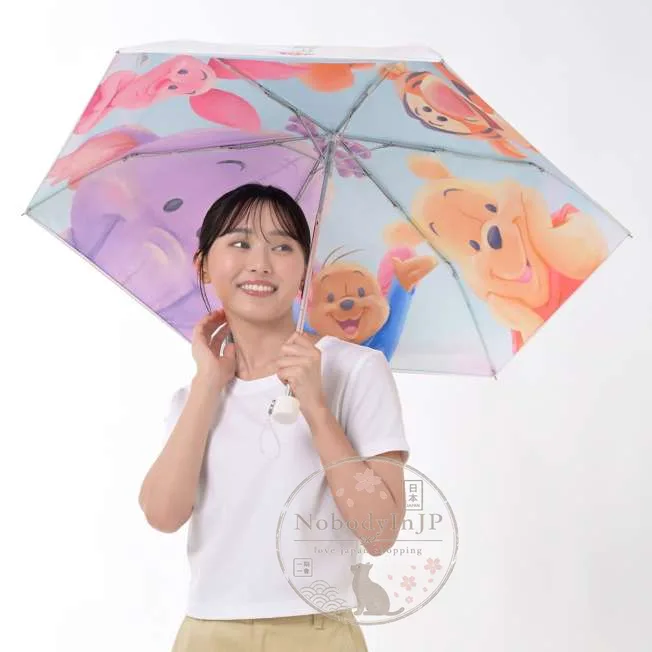迪士尼商店維尼ROO & LUMPY系列抗UV晴雨折疊傘