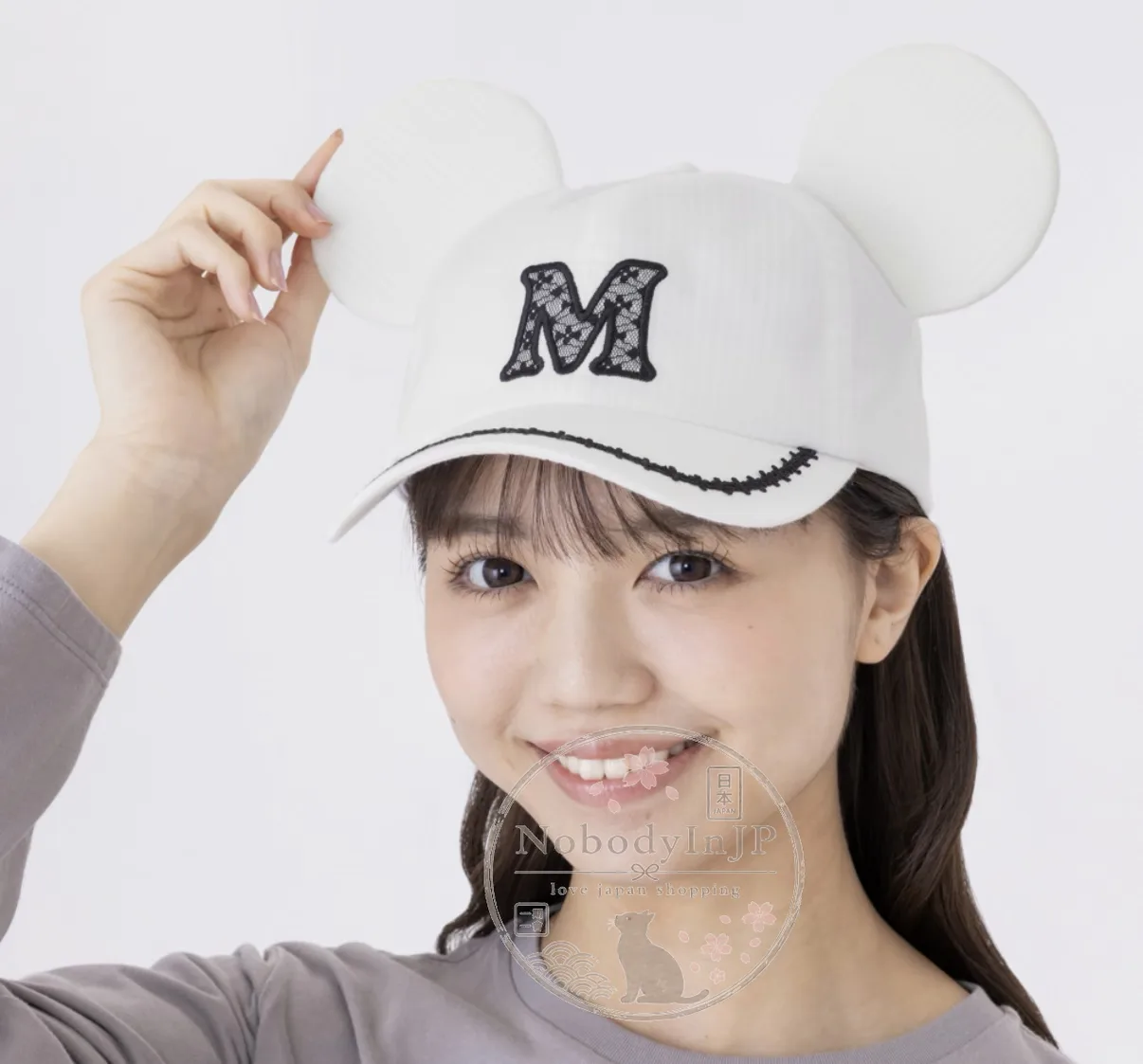 迪士尼樂園M字蕾絲棒球帽