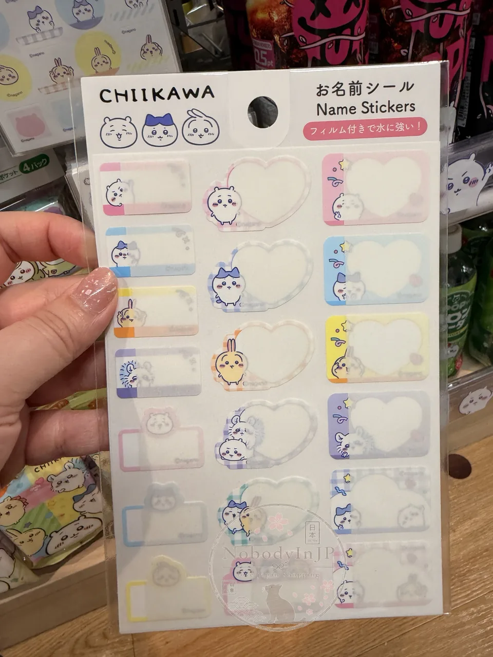 DAISO X 吉伊卡哇聯名姓名貼紙