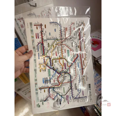 日本JR東日本東京近郊路線圖系列A4資料夾