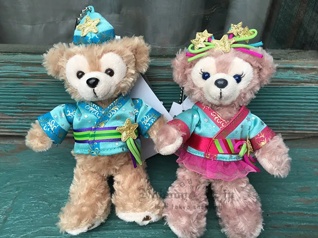 迪士尼樂園sea限定達菲&雪莉玫2016七夕站姿娃娃吊飾 現貨特價出清原價670