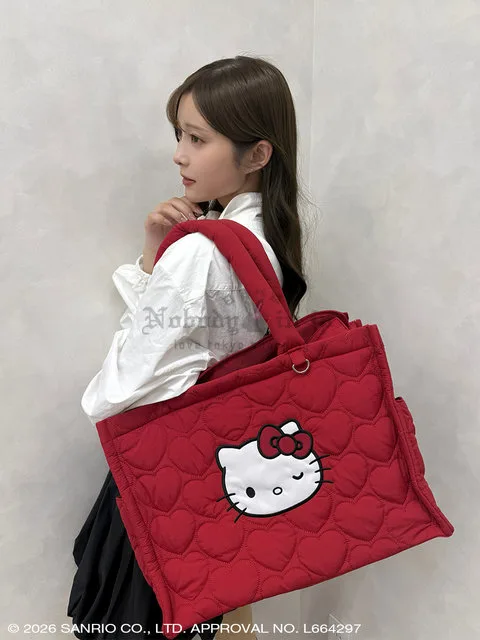 Sanrio house愛心絎縫肩背包
