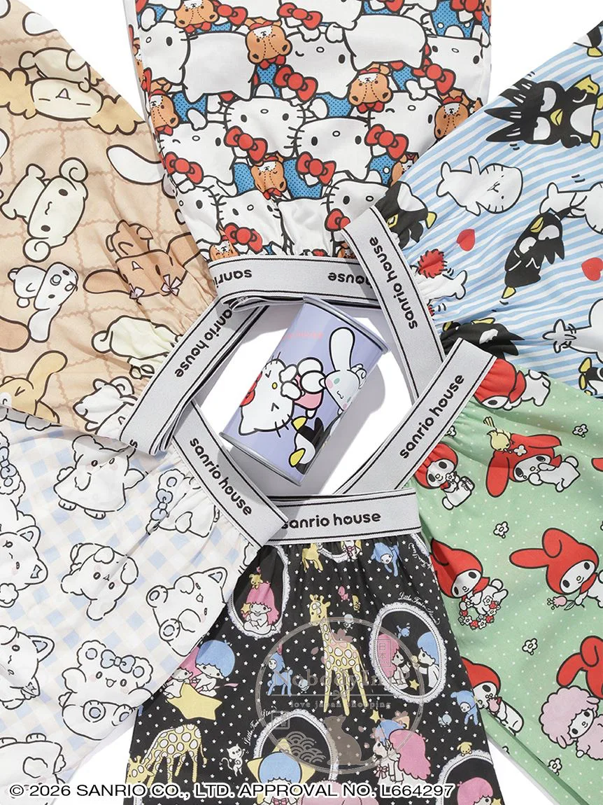 Sanrio house 滿版短褲鐵罐盲盒