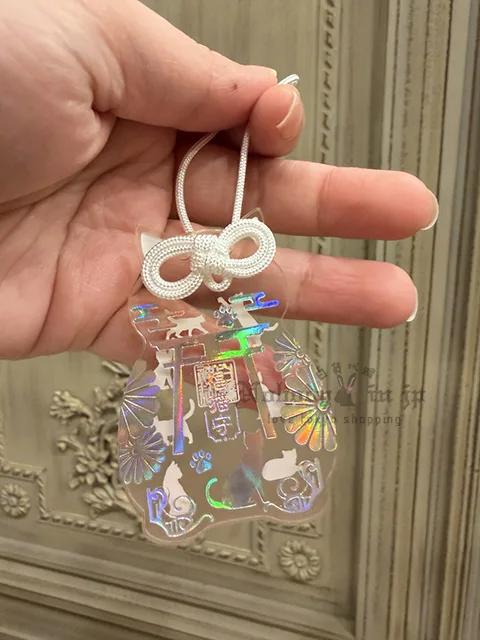 白鬚稻荷神社七福貓壓克力貓御守 現貨