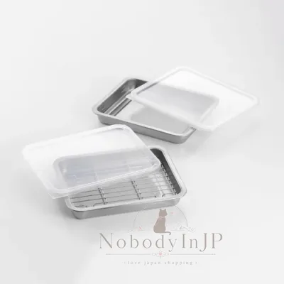 日本製燕三條2入不鏽鋼淺型保鮮調理盤 特價
