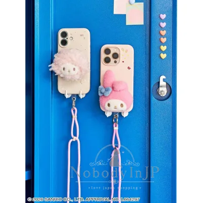 Sanrio house 手機夾片+立體支架+背繩組