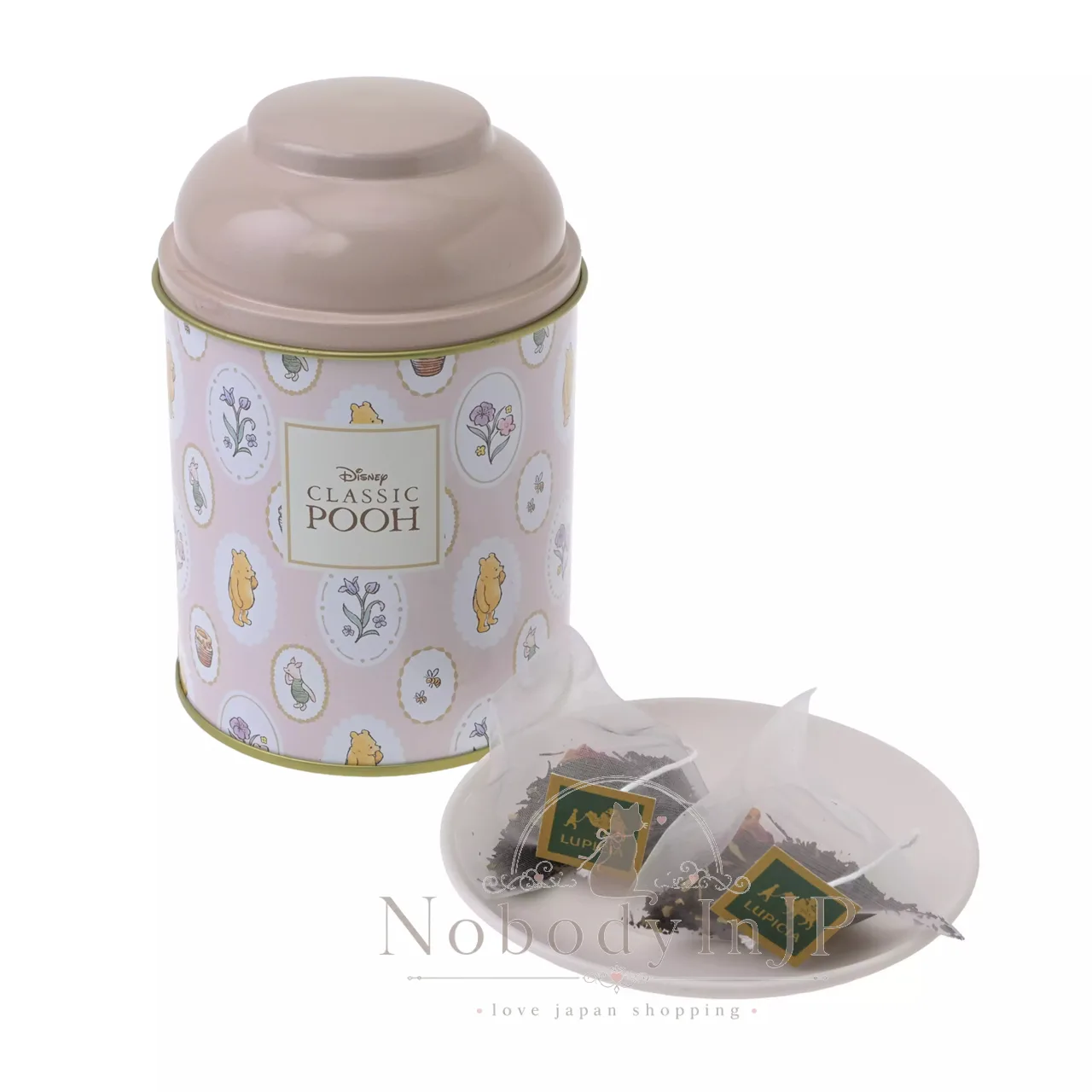 迪士尼商店維尼100週年紀念 LUPICIA 8入草莓焦糖蜂蜜風味紅茶茶包鐵罐