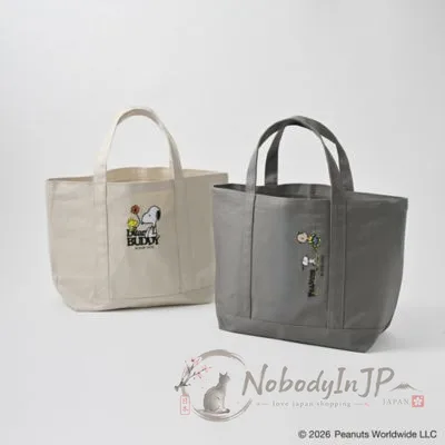 銀座三越SNOOPY期間限定展刺繡帆布手提袋