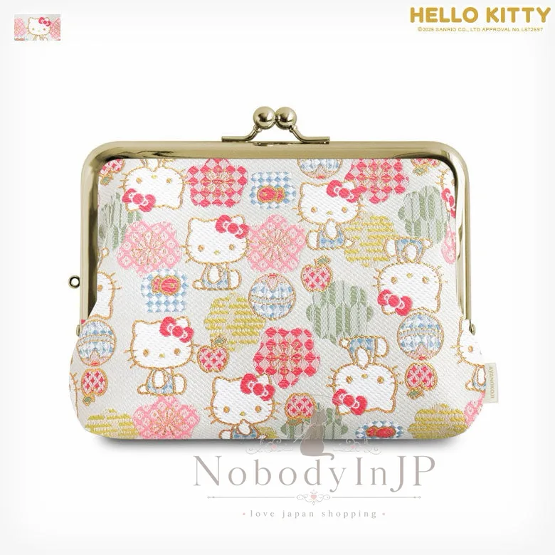 AYANOKOJI x HELLO KITTY提花系列口金收納包