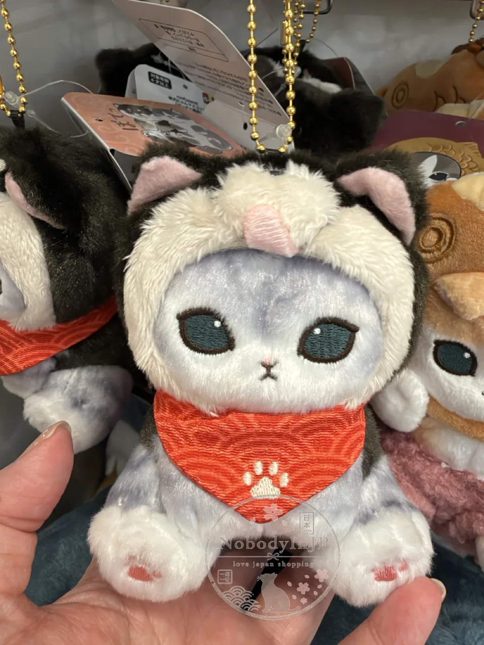 mofusand猫福珊迪柴犬造型絨毛吊飾