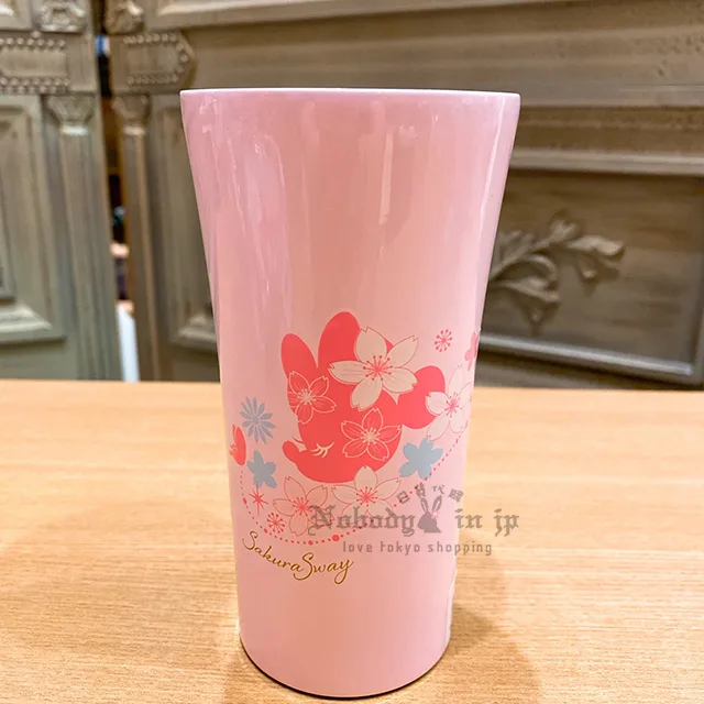 迪士尼樂園米妮粉色櫻花系列300ML不銹鋼杯 現貨特價出清原價750