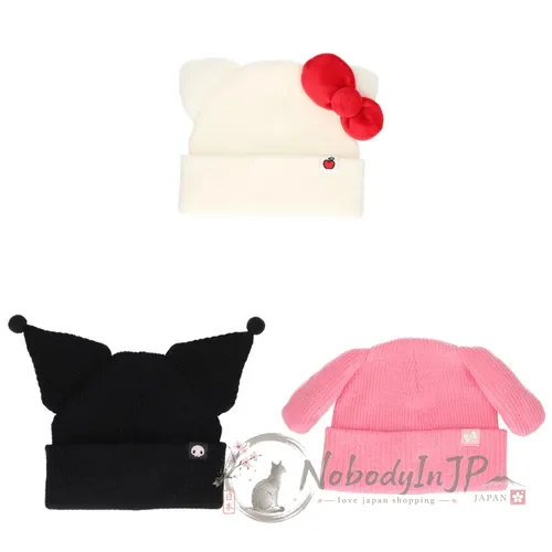 Sanrio 耳朵造型針織毛帽 特價
