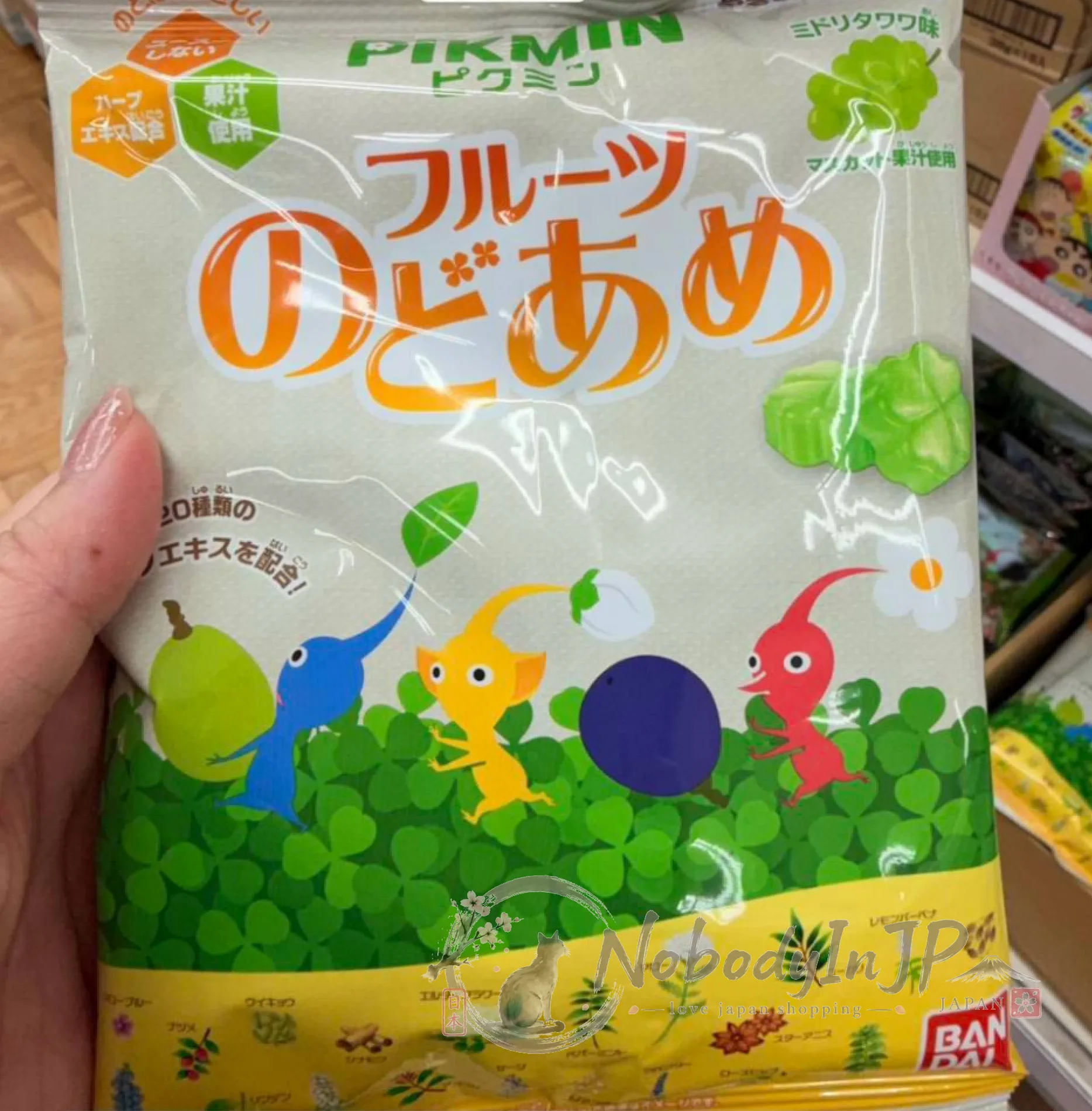 BANDAI皮克敏水果潤喉糖 特價