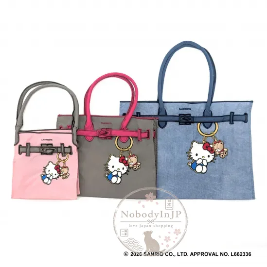 LACOUSETTE x Sanrio平價愛馬仕風格刺繡購物袋S號