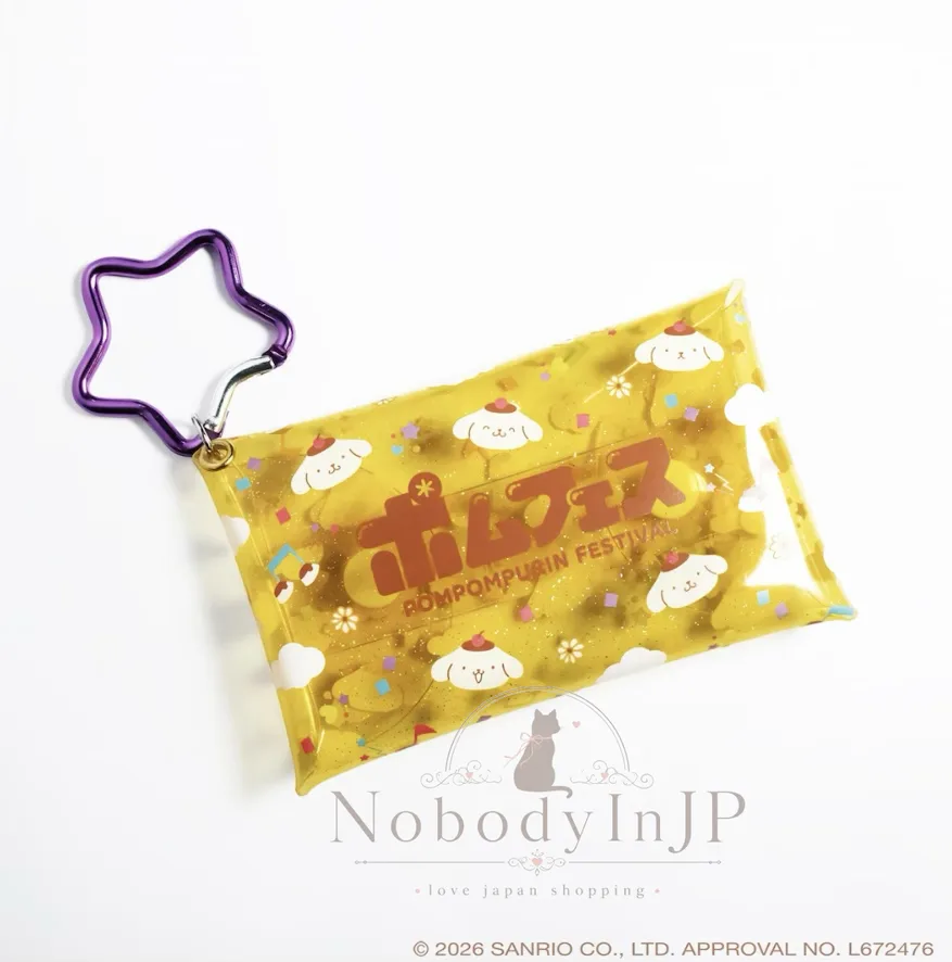 Sanrio POMPOMPURIN布丁狗PVC透明掛包