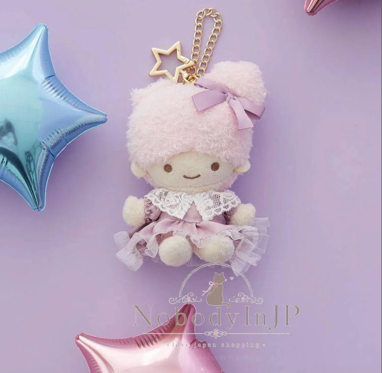 Maison de FLEUR x Sanrio kikilala 系列絨毛吊飾