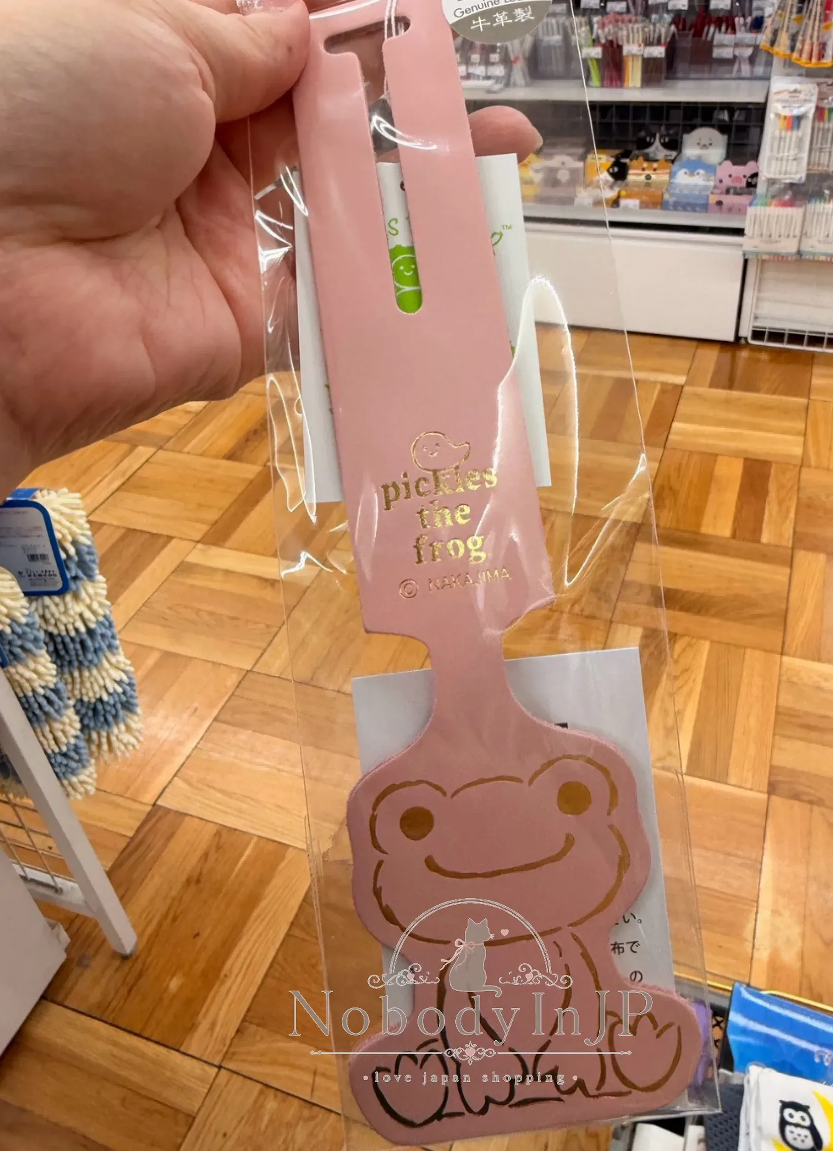 萌蛙匹克日本製牛皮行李吊牌 特價