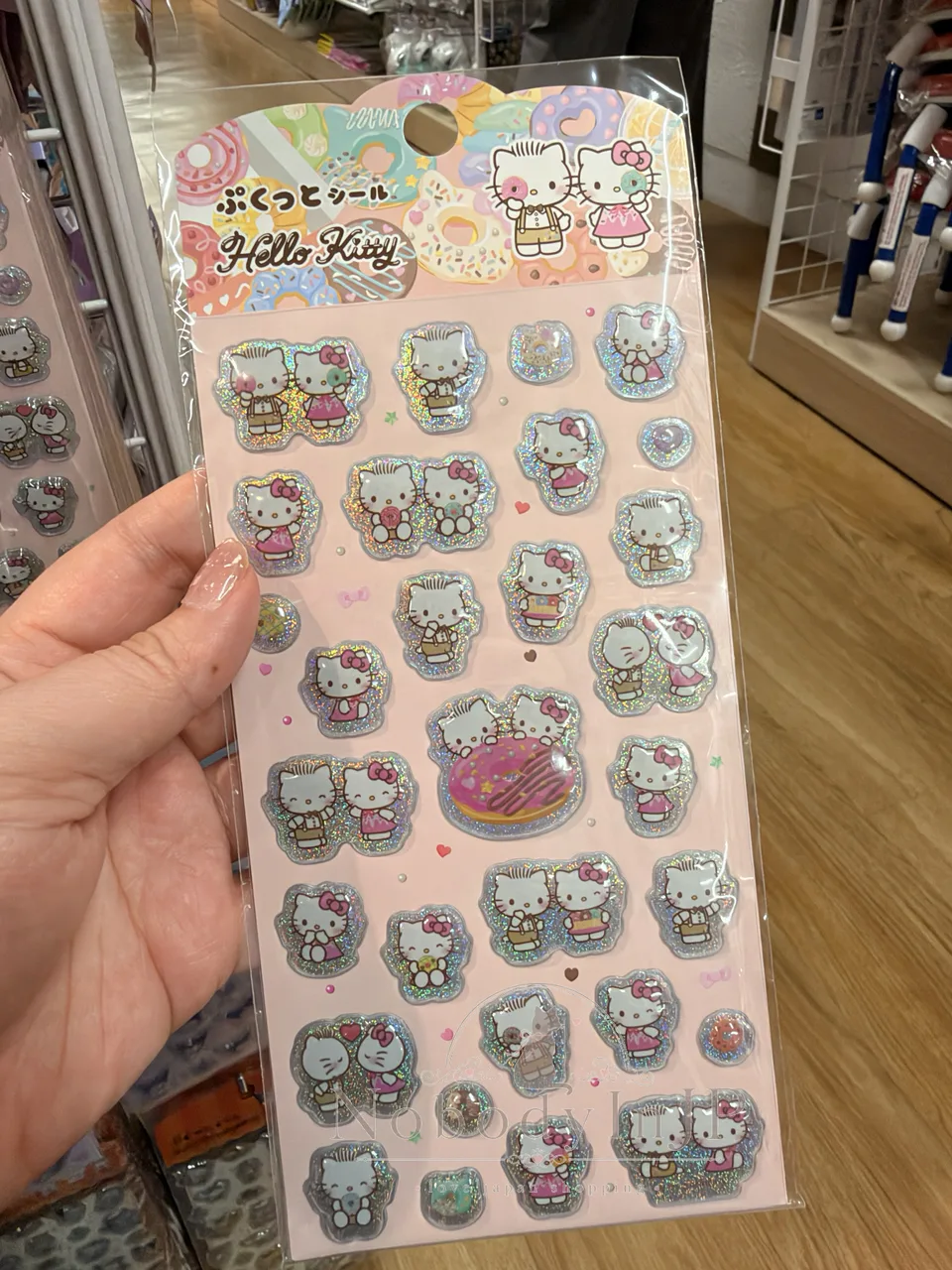 DAISO X Sanrio聯名半立體閃耀貼紙