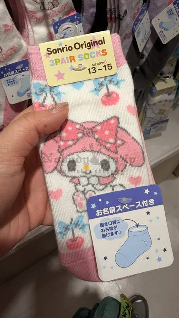  Sanrio 3入16～18cm兒童短襪