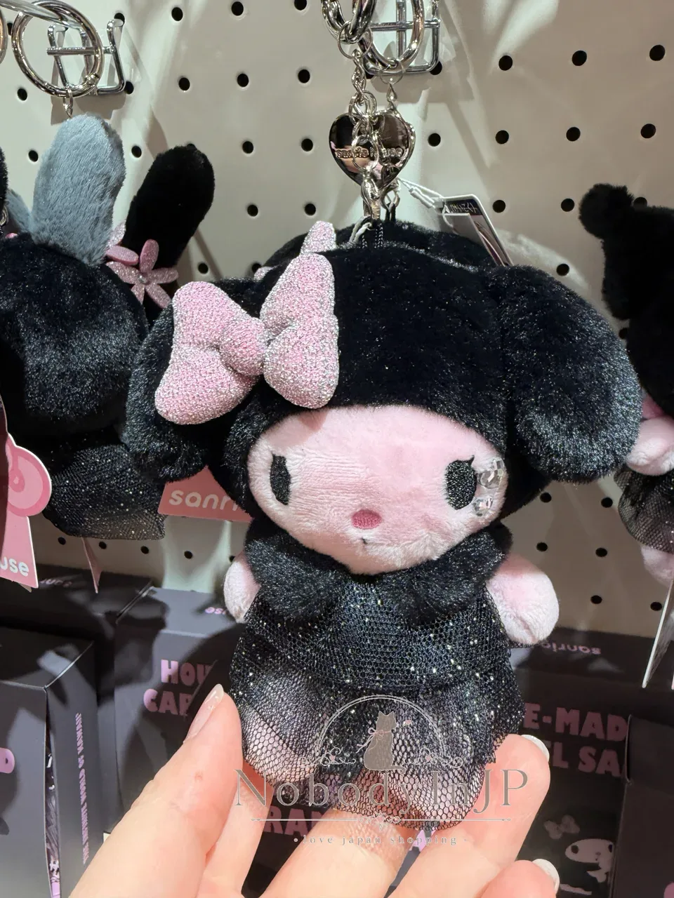 Sanrio house PINK X BLACK系列絨毛吊飾