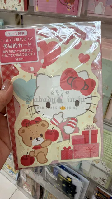 Sanrio多目的附貼紙造型卡片