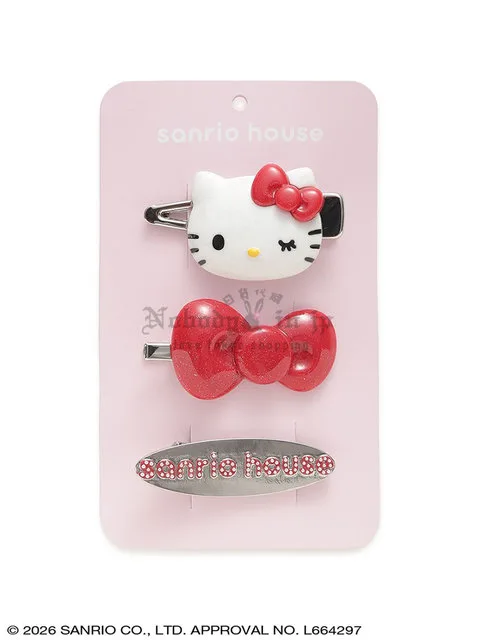 Sanrio house 3入髮夾組