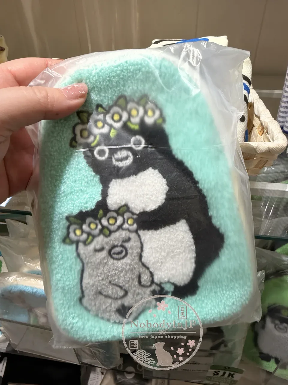 Suica企鵝俄羅斯刺繡拉錬袋