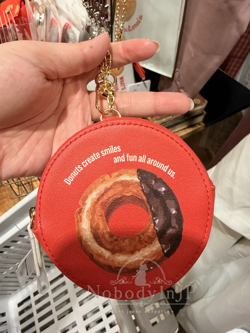 Afternoon Tea x Mister Donut 聯名合皮零錢掛包