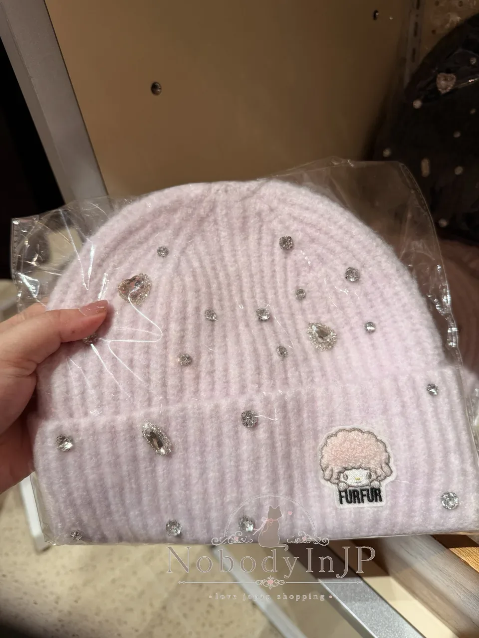 Sanrio house x FURFUR聯名水鑽毛帽