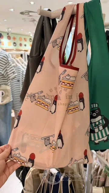 Suica企鵝背心印花購物袋
