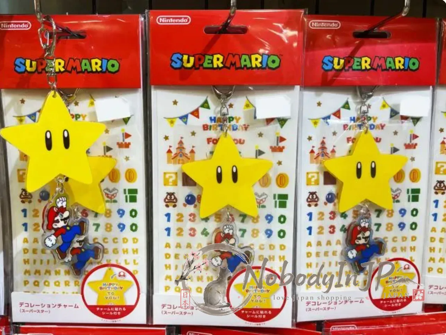 Nintendo 任天堂瑪利歐附貼紙DIY吊飾