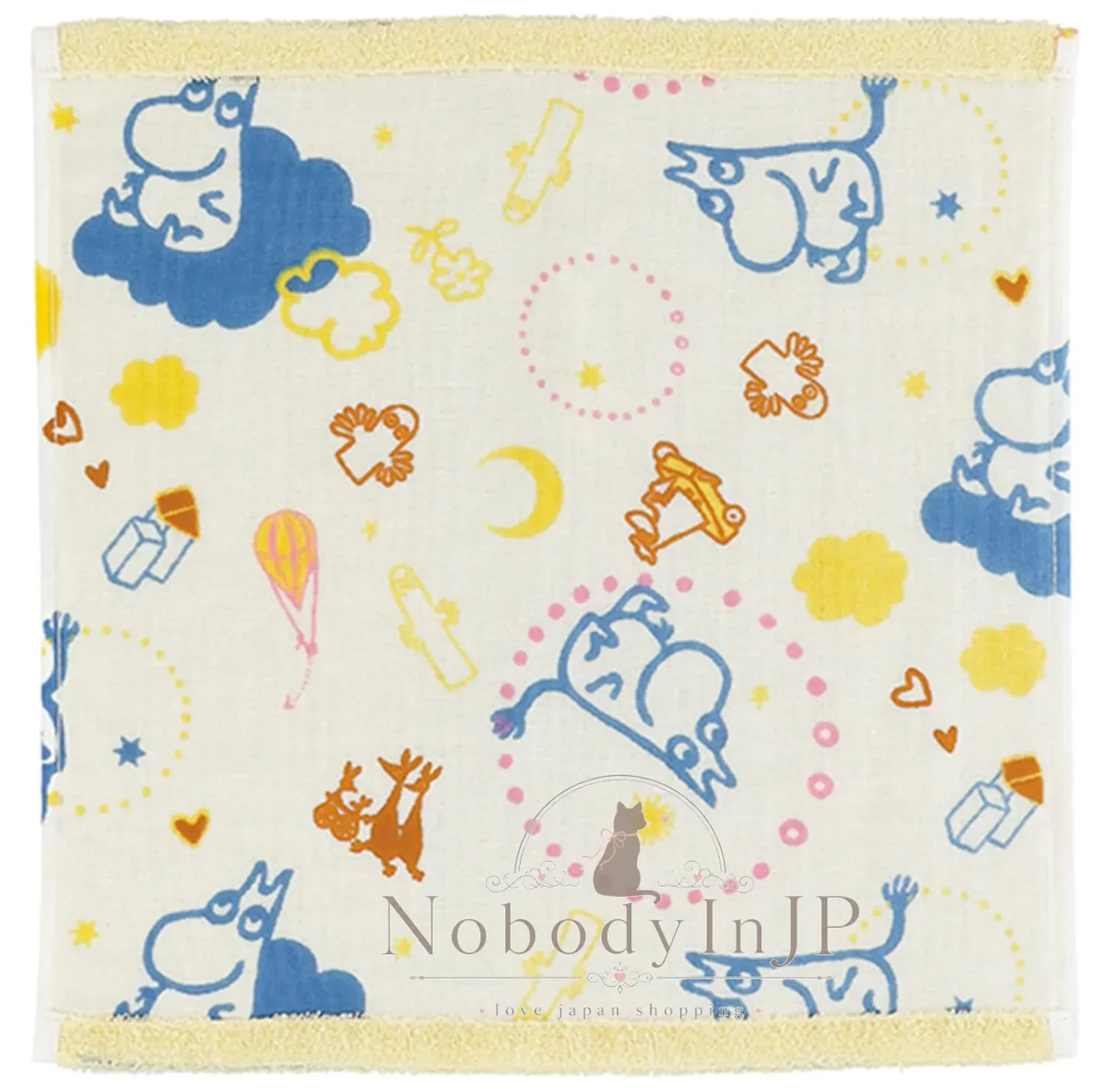 Moomin嚕嚕米純棉親膚寶寶方巾