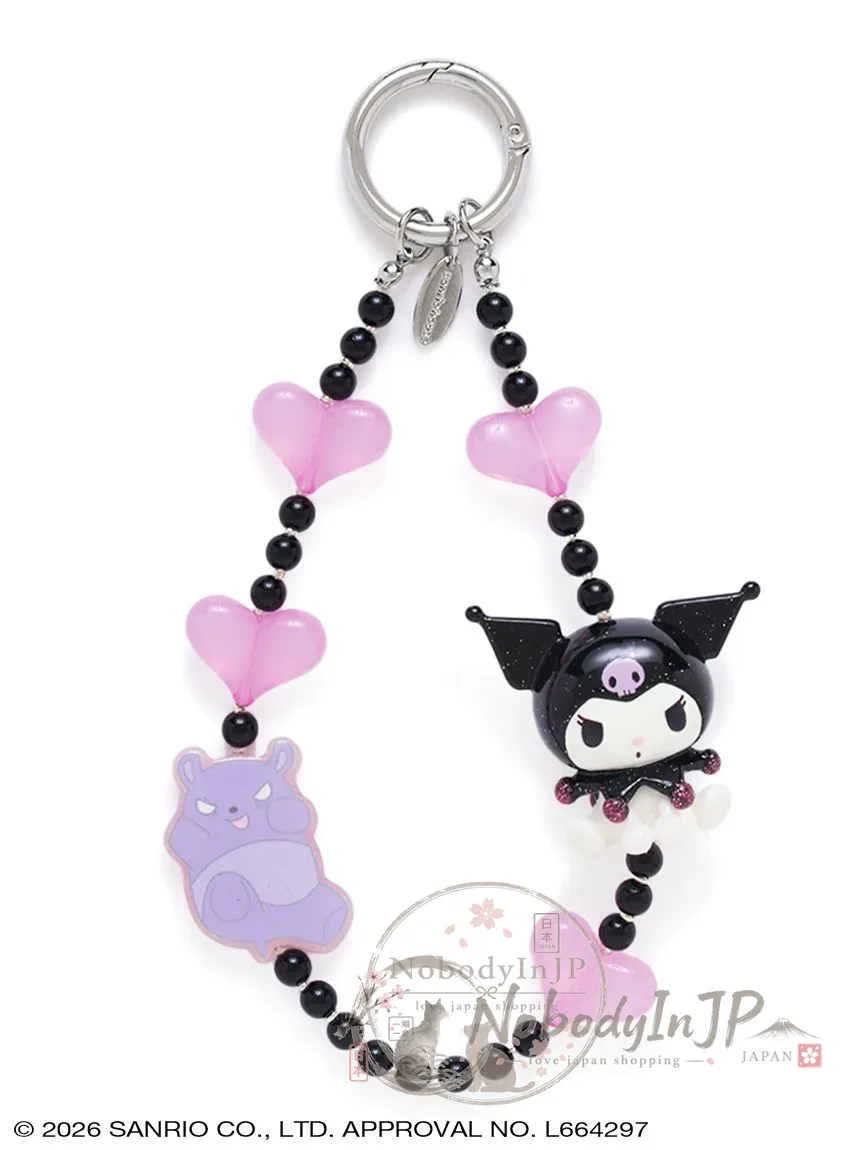 Sanrio house 愛心串珠登山扣吊飾
