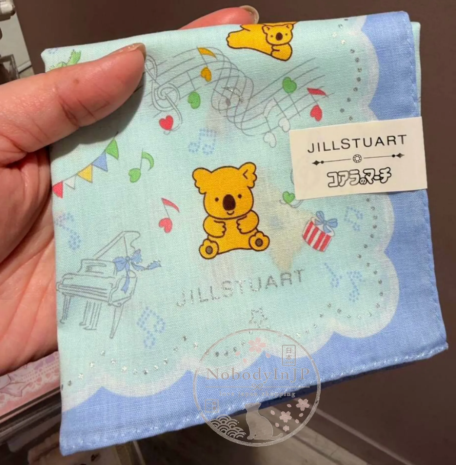 JILLSTUART x 小熊餅乾音符手帕