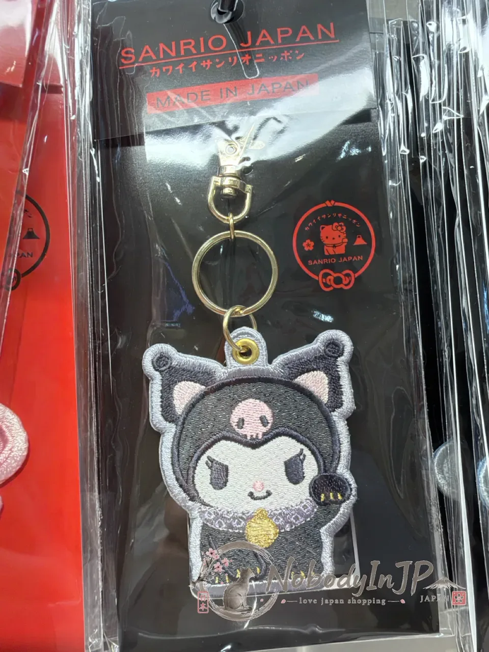 Sanrio 店面限定 JAPAN系列招財貓刺繡吊飾