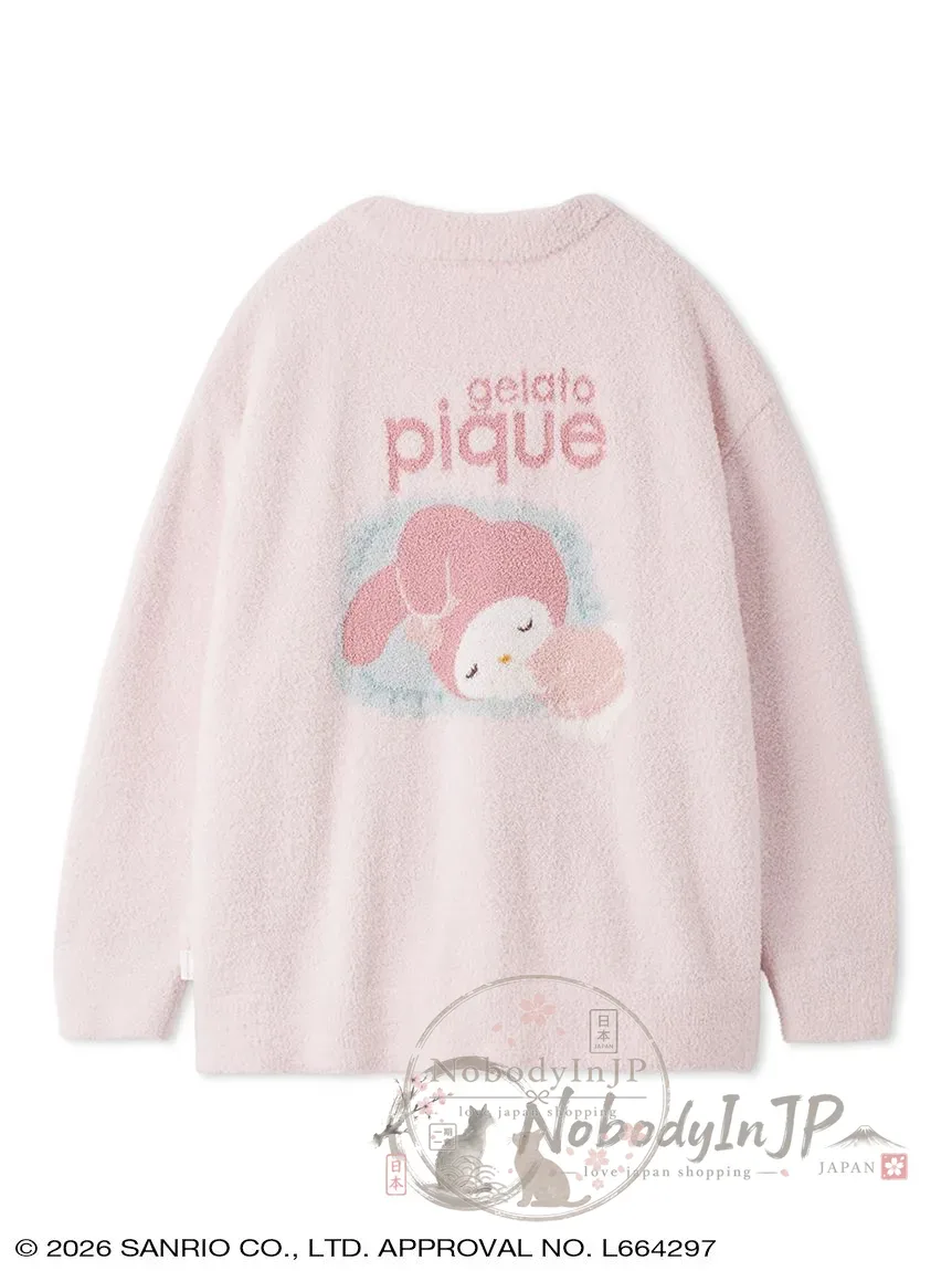 Sanrio houses x gelato pique 聯名棉花糖長袖排扣外套