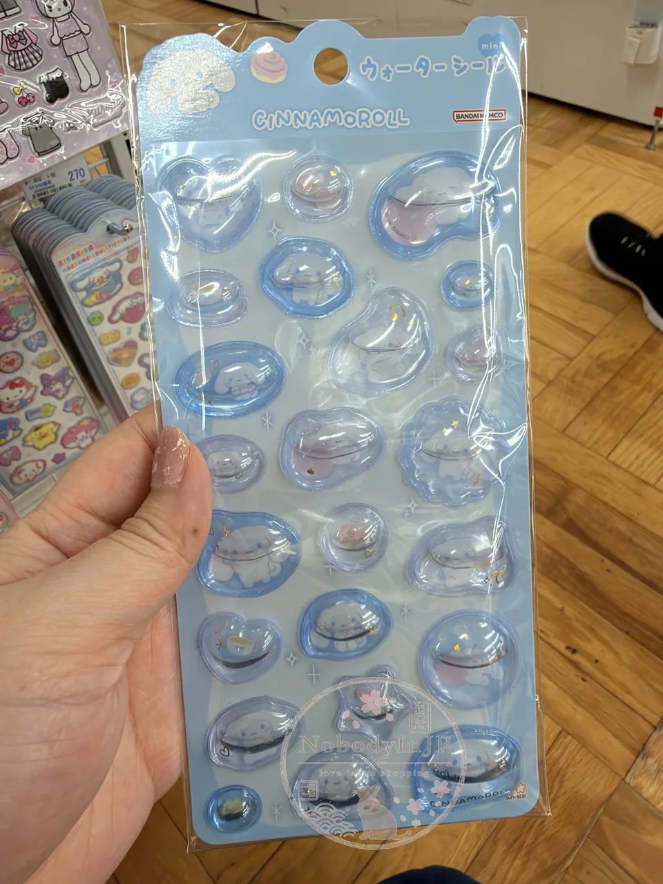 Sanrio水入半立體mini貼紙 特價