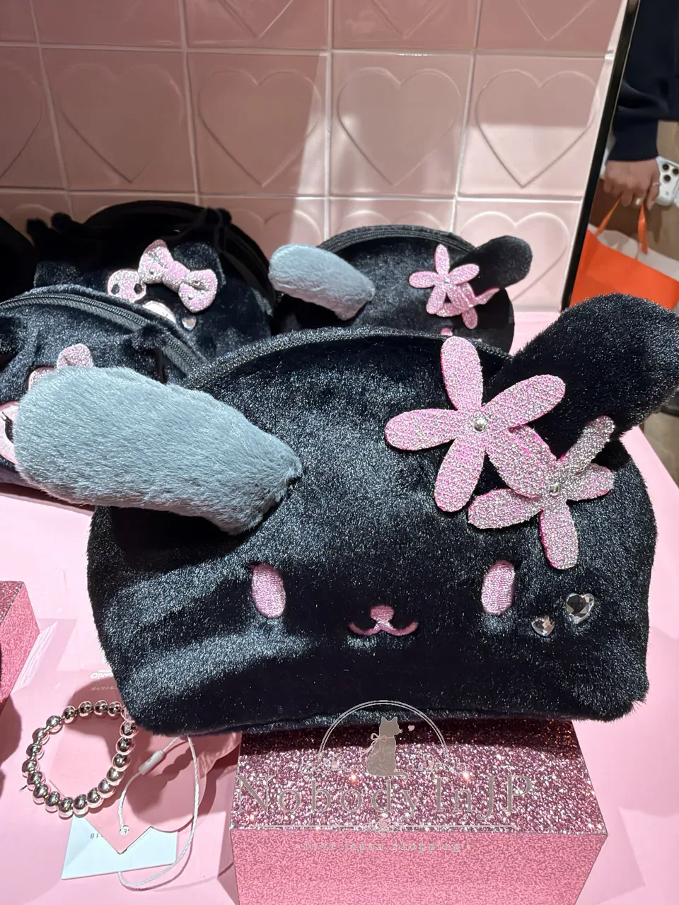 Sanrio house PINKXBLACL A CK系列貝殼拉錬包