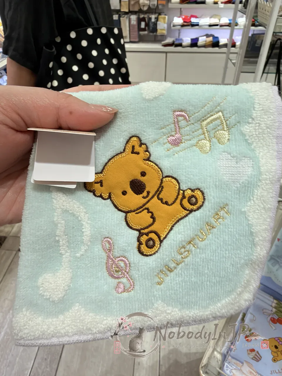 JILL STUART x 小熊餅乾音符系列方巾