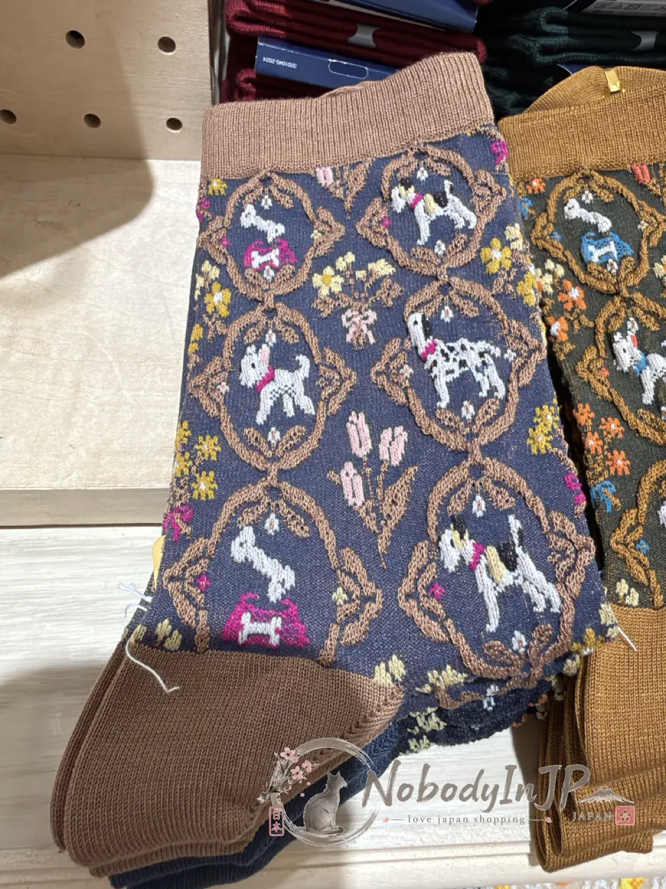 Tabio靴下屋日本製犬系浮雕短襪
