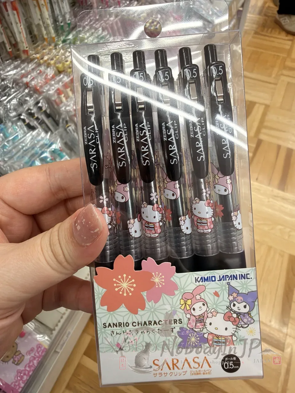 Sanrio x SARASA聯名6入0.5mm黑芯原子筆組 特價