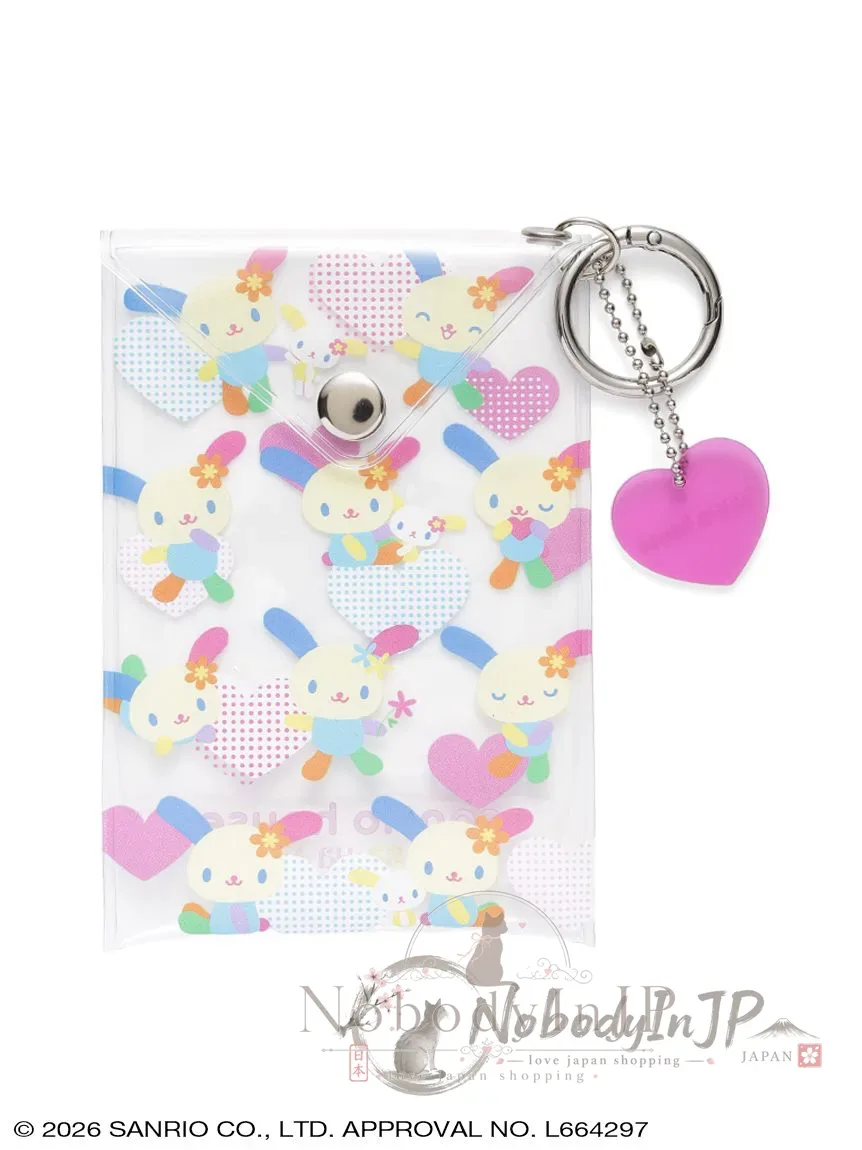 Sanrio houses PVC透明滿版登山扣掛包