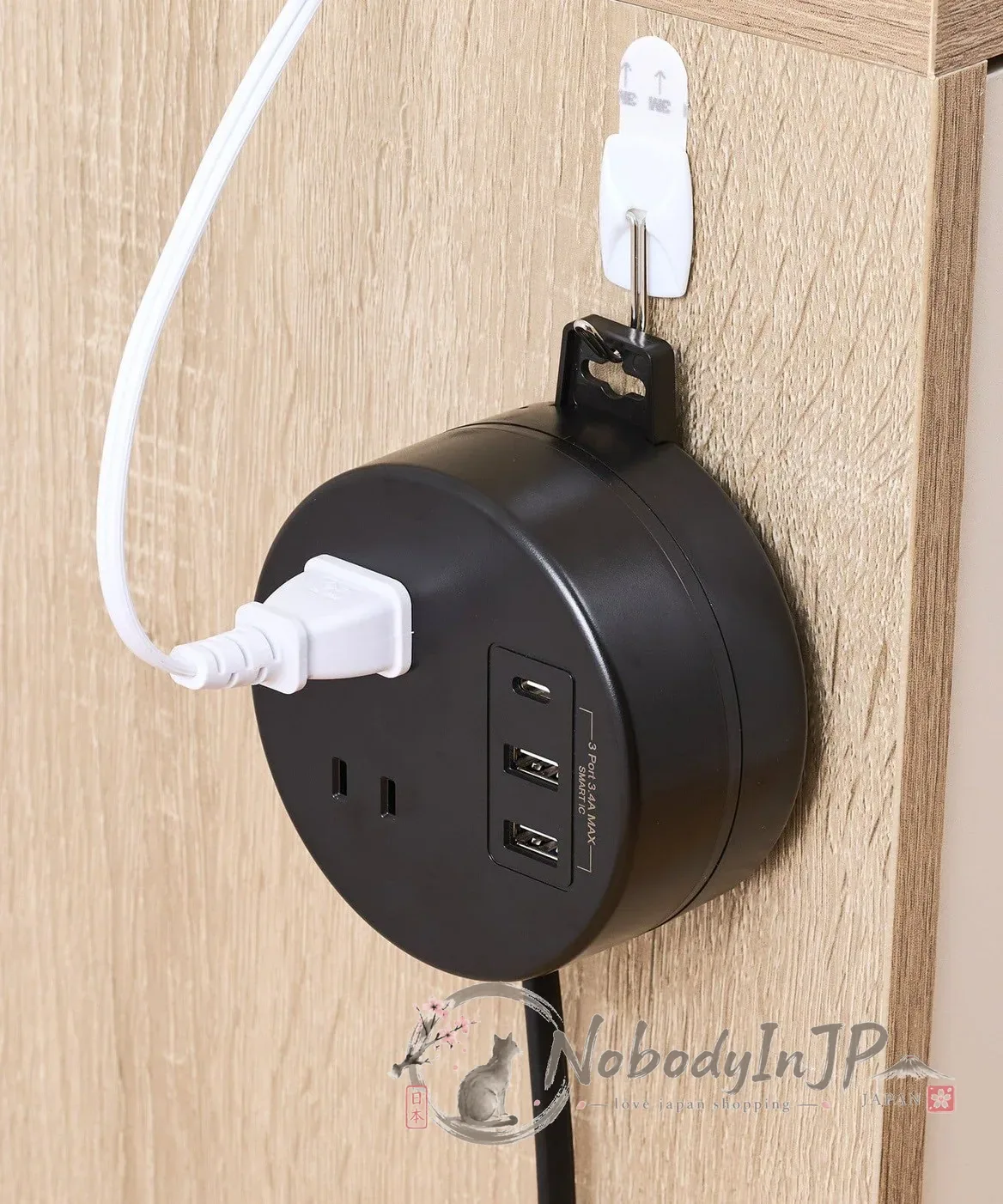 3COINS收線式圓形電源延長插座(VIP下標限定請勿自行下單)