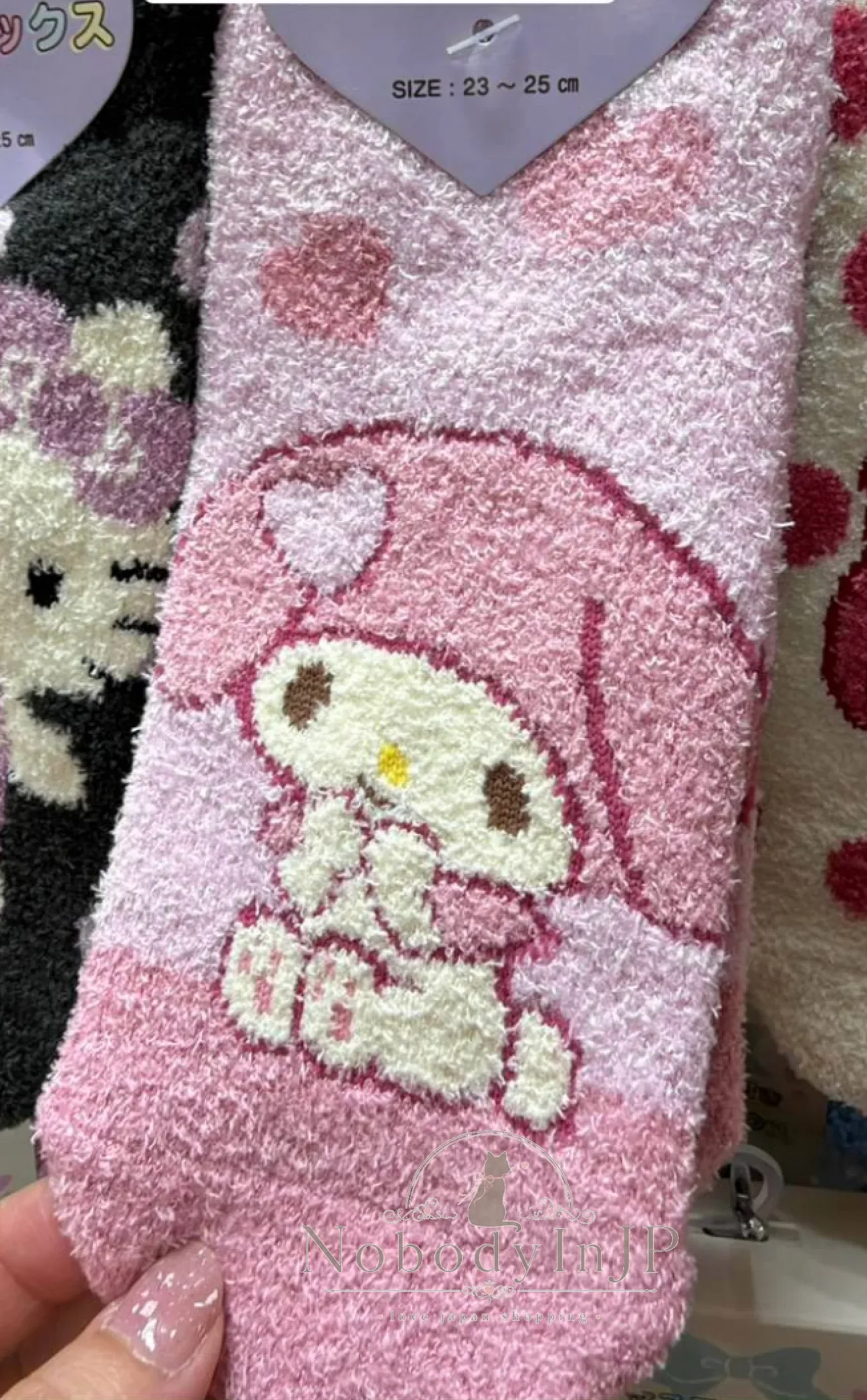 Sanrio秋冬毛茸茸保暖短襪